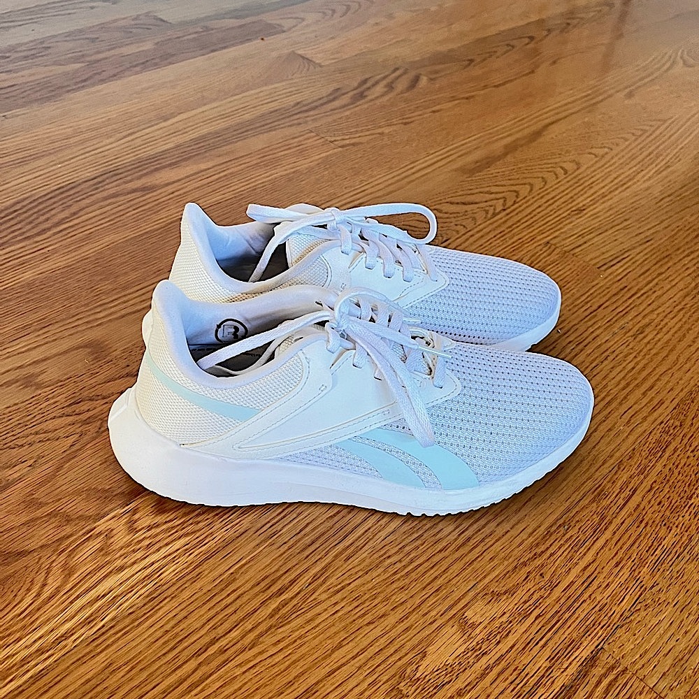 Reebok White Ortholite Sneakers Mesh